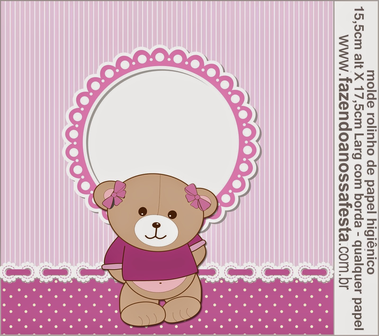 Cute Girl Bear in Lilac: Free Printable Candy Bar Labels. Cute Girl Bear in Lilac Free Printable Labels.