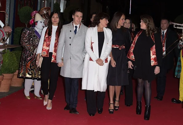 Princess Stephanie of Monaco and her children Pauline Ducruet, Camille Marie Kelly Gottlieb, Louis Ducruet and his girl friend Mary
