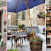 A terrace with recycled elements