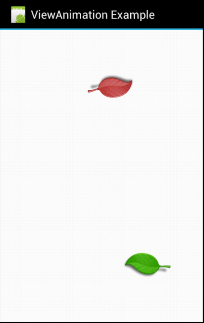 Android Leaf Fall Like Animation Using Property Animators Java