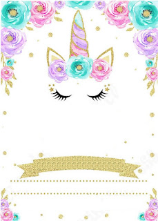 Mira Digital Shower >> + 45 Invitaciones de unicornios editables Mira Digital Shower >> + 45 Invitaciones de unicornios editables