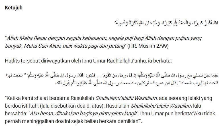 Doa Iftitah Yg Pendek Kumpulan Materi Pelajaran Dan Contoh Soal 8