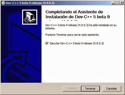 Manual de instalación de DEV C++: INSTALACION DE DEVC++