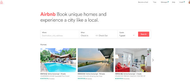 airbnb, cara guna airbnb, melancong dengan airbnb, tempah guna airbnb, tempahan airbnb, sewa rumah airbnb