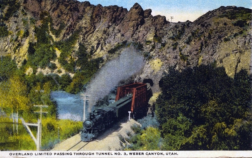 transpress nz Union Pacific through er Canyon, Utah, then and now
