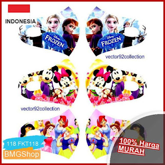 FKT118 Masker Anak Karakter Printing BMGShop