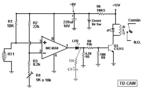 Schema Controle De Temperature Pour Incubateur Thermostat Ou Le