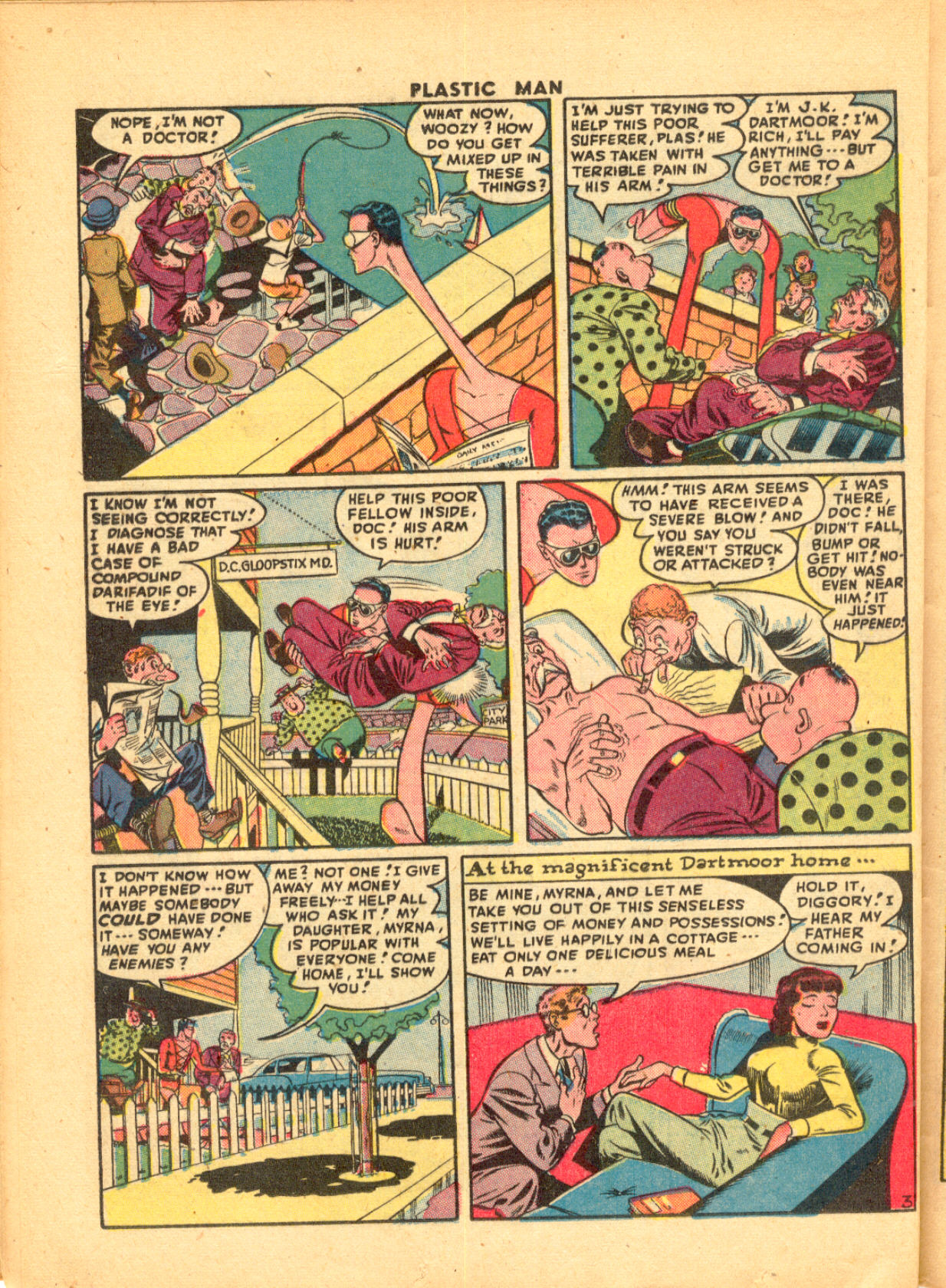 Read online Plastic Man (1943) comic -  Issue #9 - 38