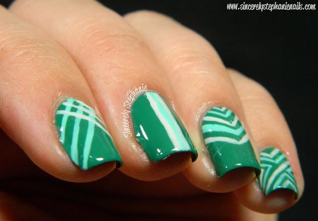 geometric nail art