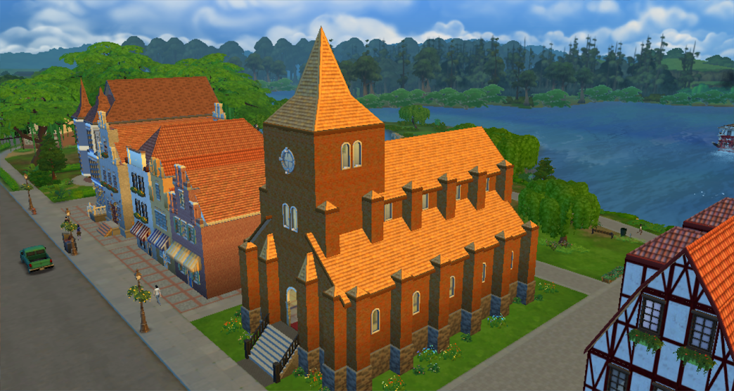 The Sims 4 Church Mod The Sims 4 : St.Martin church (no CC version) :: Sims Dels World