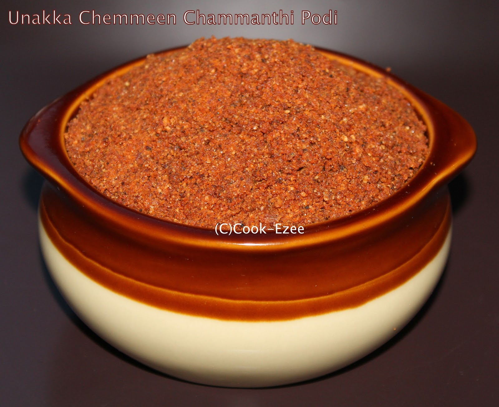 COOKEZEE Unakka Chemmeen Chammanthi Podi/Dry Shrimp Chutney powder