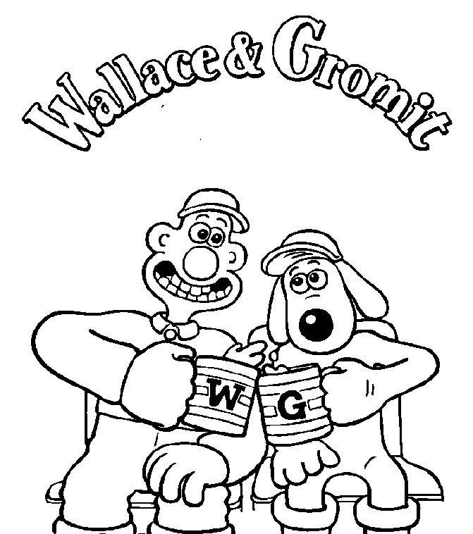 Cartoon Images For Colouring Pages Wallace And Gromit Coloring Pages