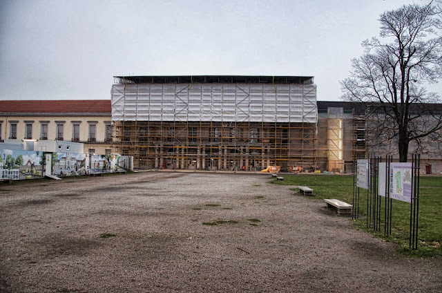 Baustelle Gesamtsanierung Schloss Charlottenburg, Spandauer Damm / Luisenplatz, 10585 Berlin, 02.01.2014