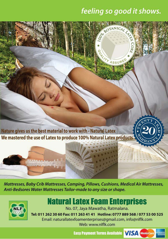 NATURAL LATEX FOAM Mattress and Pillows in Sri Lanka 100 Sri Lankan