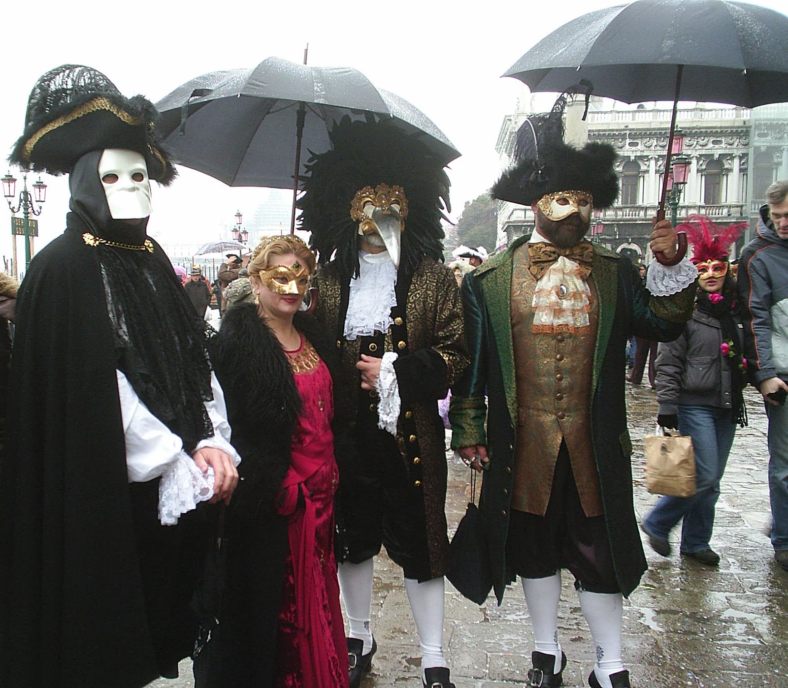 Paraguas en el Carnaval de Venecia