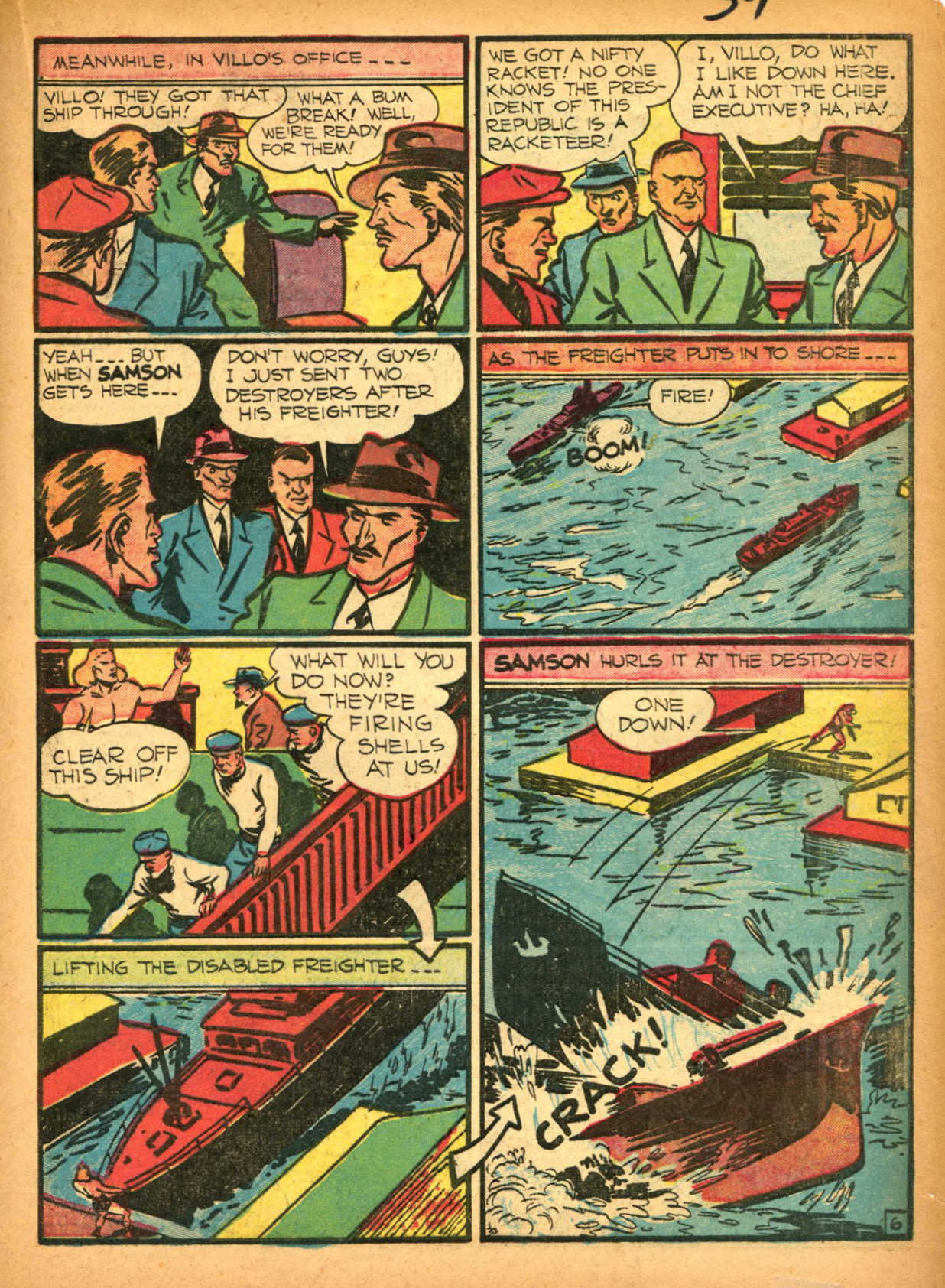 Read online Samson (1940) comic -  Issue #2 - 41