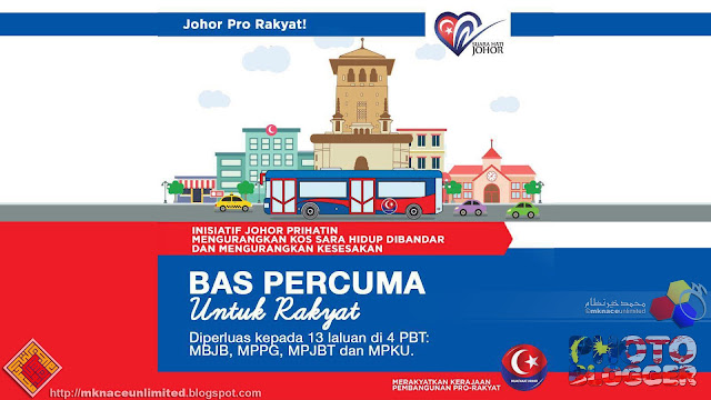 Johor Pro Rakyat : Bas Percuma Untuk Rakyat diperluas di 13 laluan