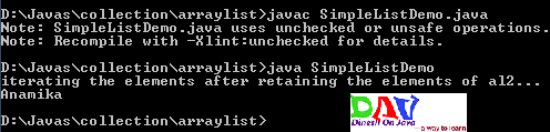 ArrayList Class Collection