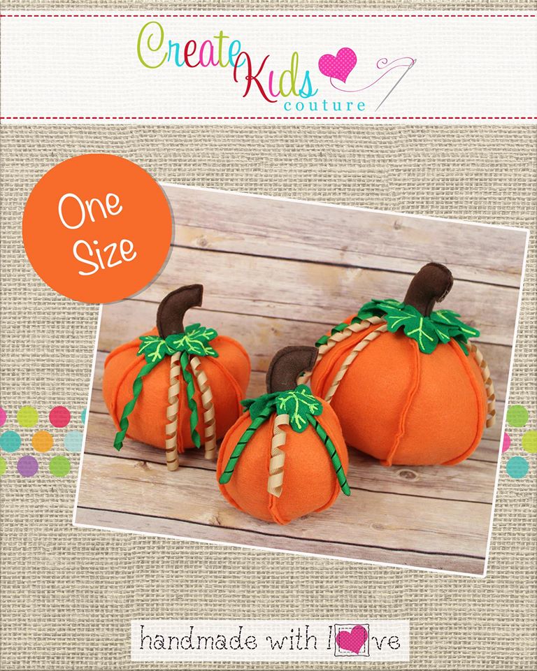 Create Kids Couture Day 10 Fall Felt Pumpkins