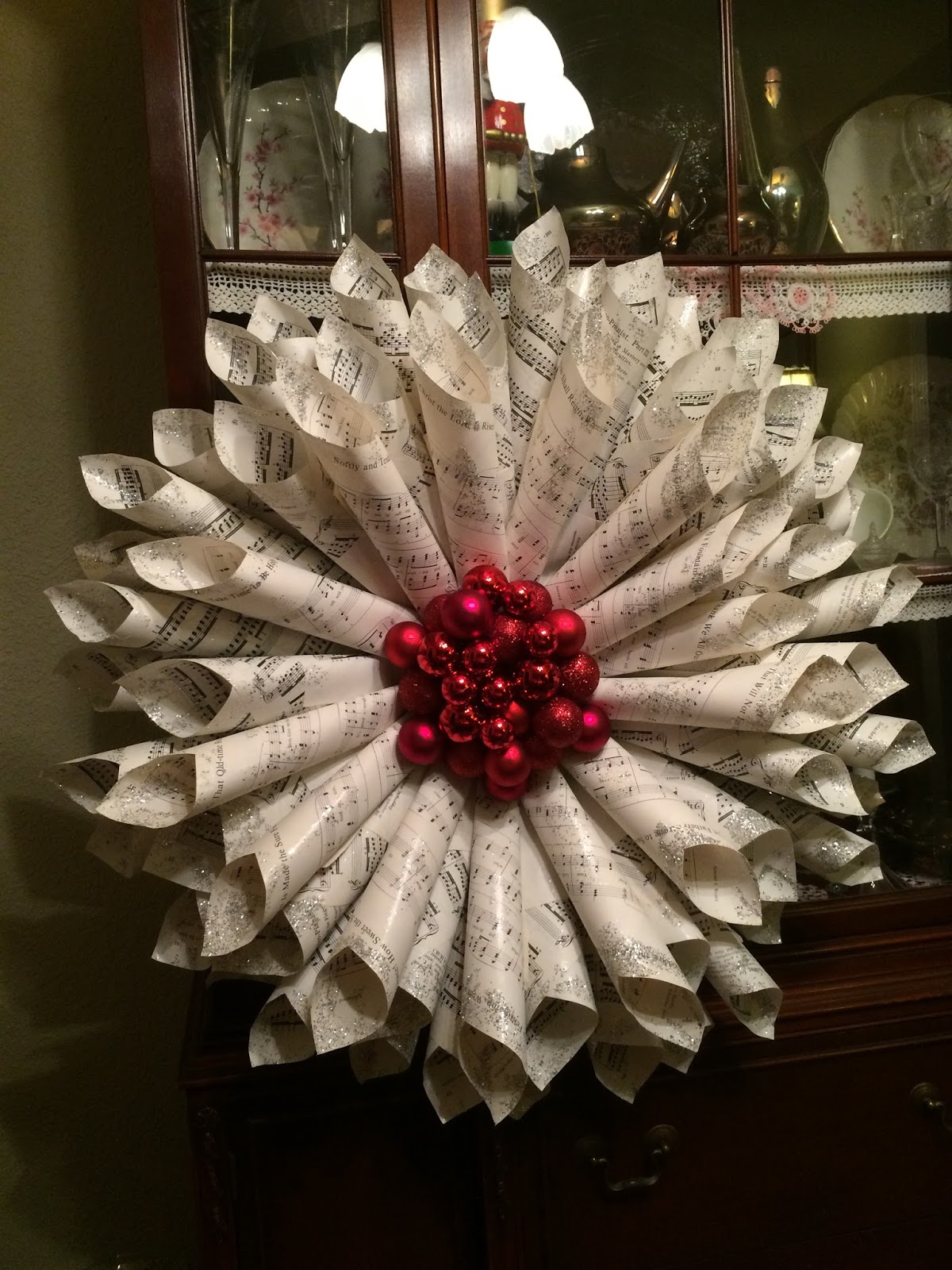 Book Page Christmas Wreath