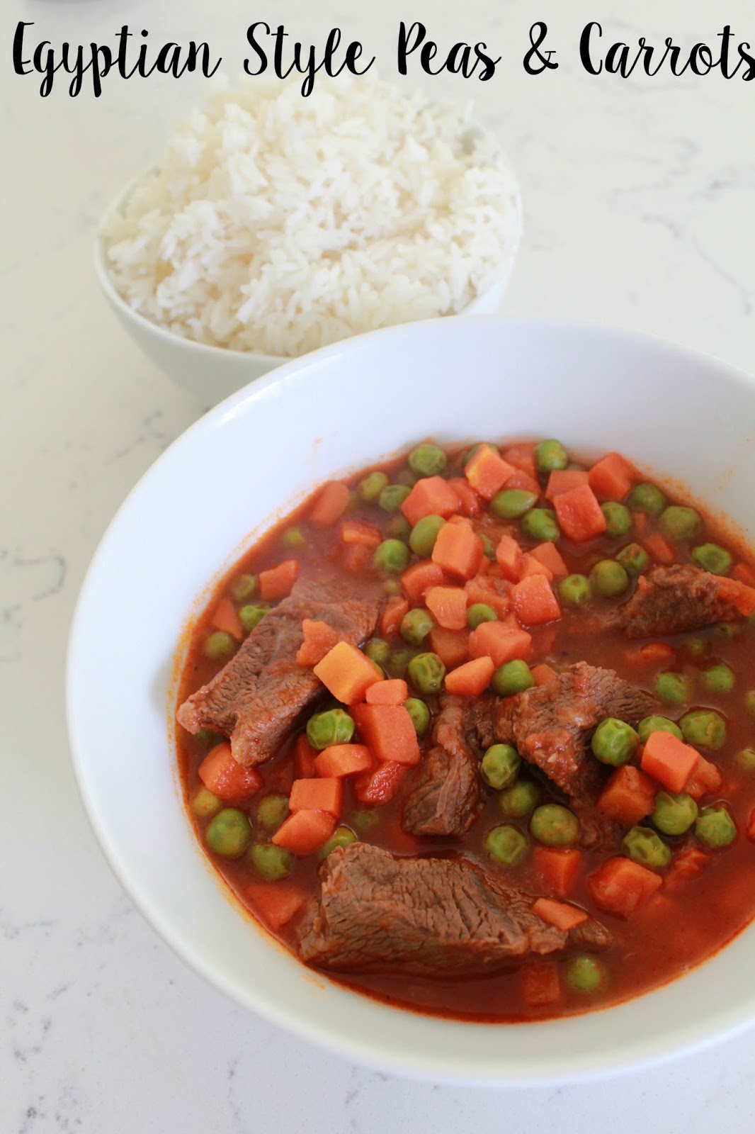 Egyptian Style Peas and Carrots