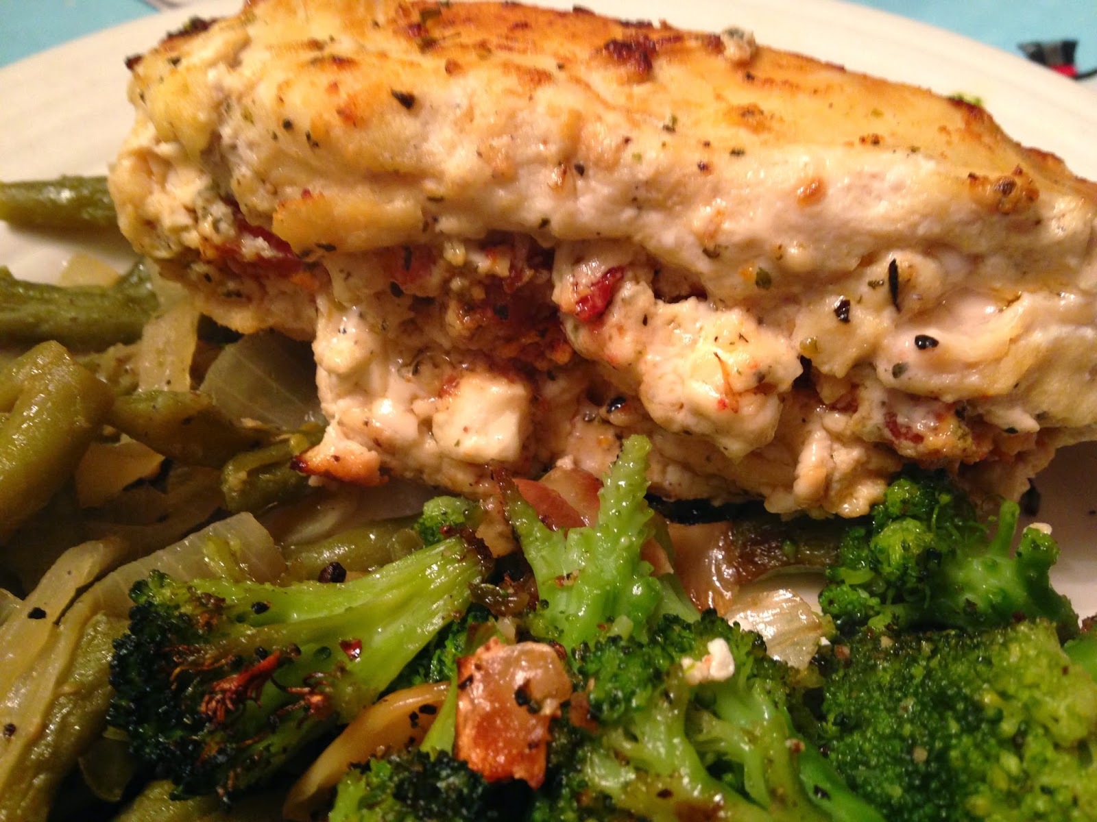 Chicken Soup for the Bowl SUN DRIED TOMATO AND FETA STUFFED CHICKEN