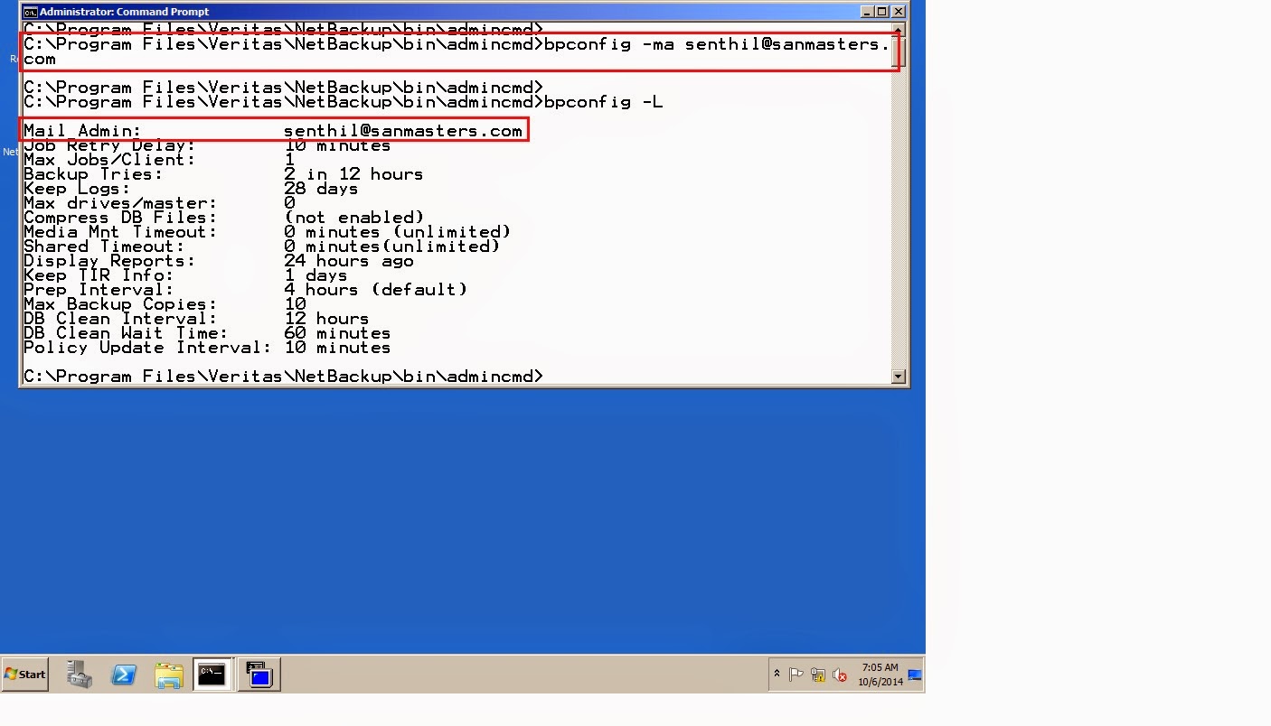 Remote Infrastructure Management: Symantec Netbackup 7.6.0.1 Command ...