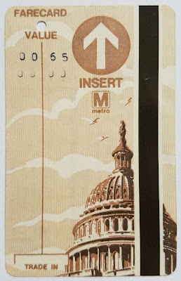 U.S. Capitol Metro Fare Card