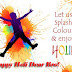 Happy Holi Greetings Card For Brother | Beautiful Holi Greeting Cards For Facebook
