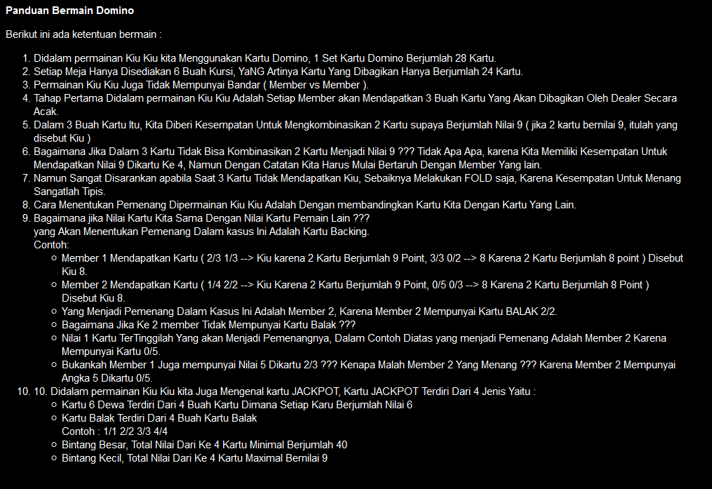 Panduan Bermain Domino Di Mutiarapoker.com | Sumber Agen Poker