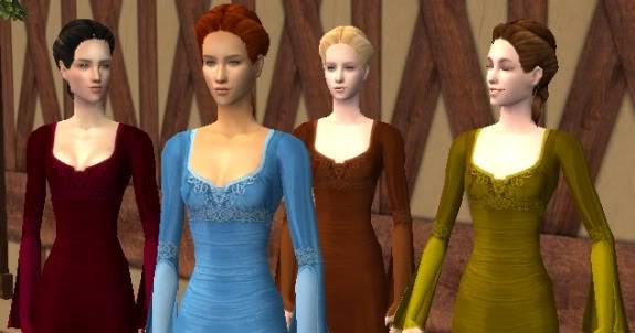 The Medieval Smithy SIMS 2: Sherahbim's Mourning Gown - Aelia's Actions