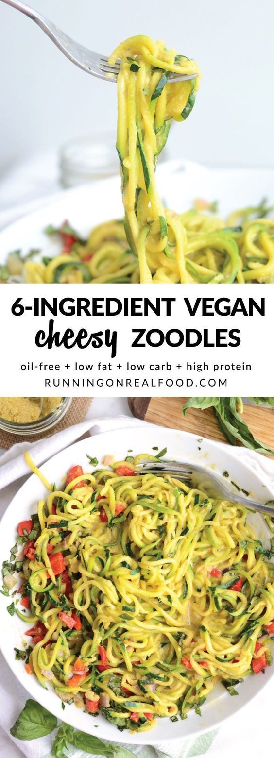 6INGREDIENT EASY CHEESY VEGAN ZOODLES IN STORY