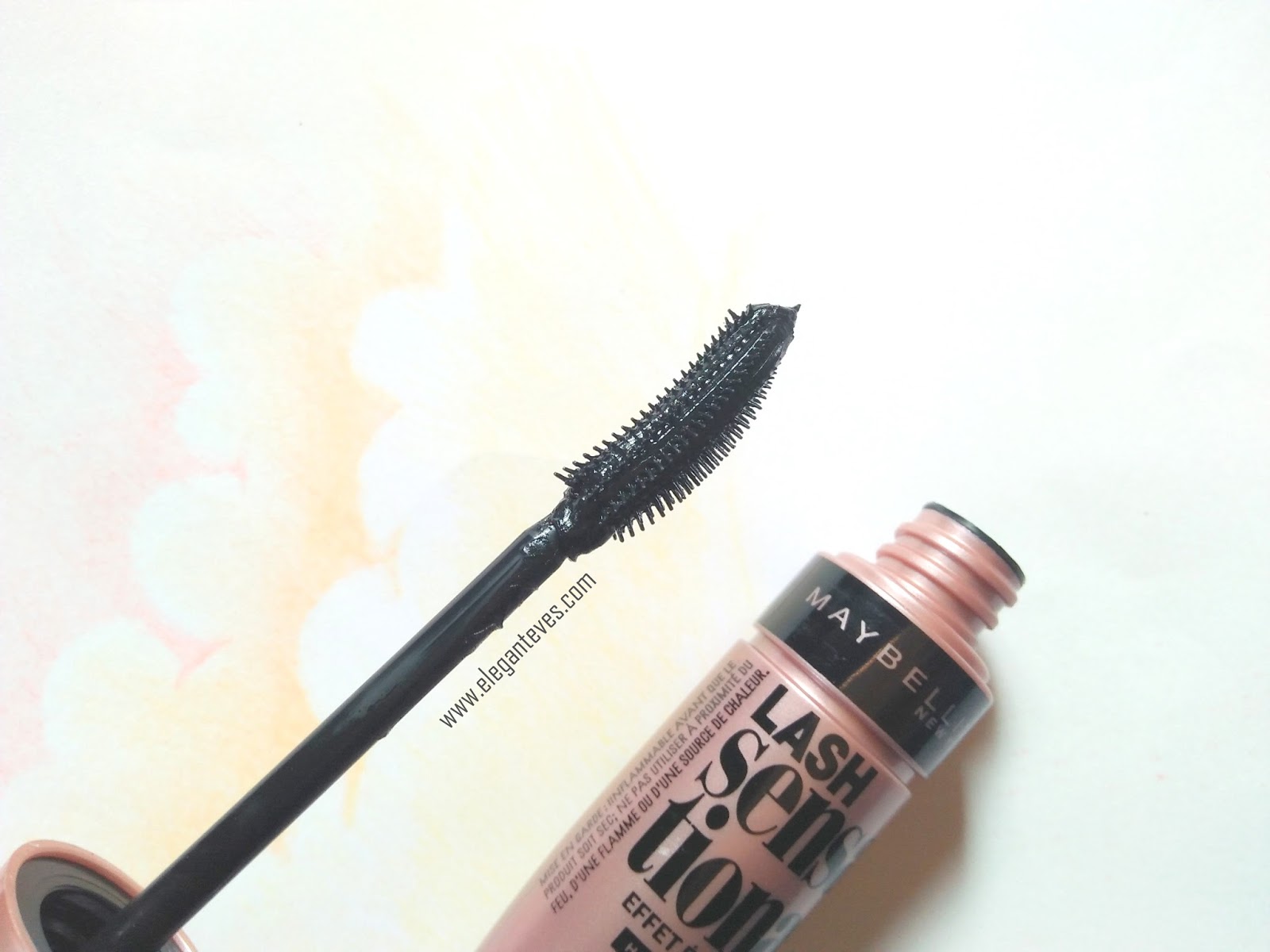 Maybelline Lash Sensational Mascara Waterproof Black Review, Swatches
