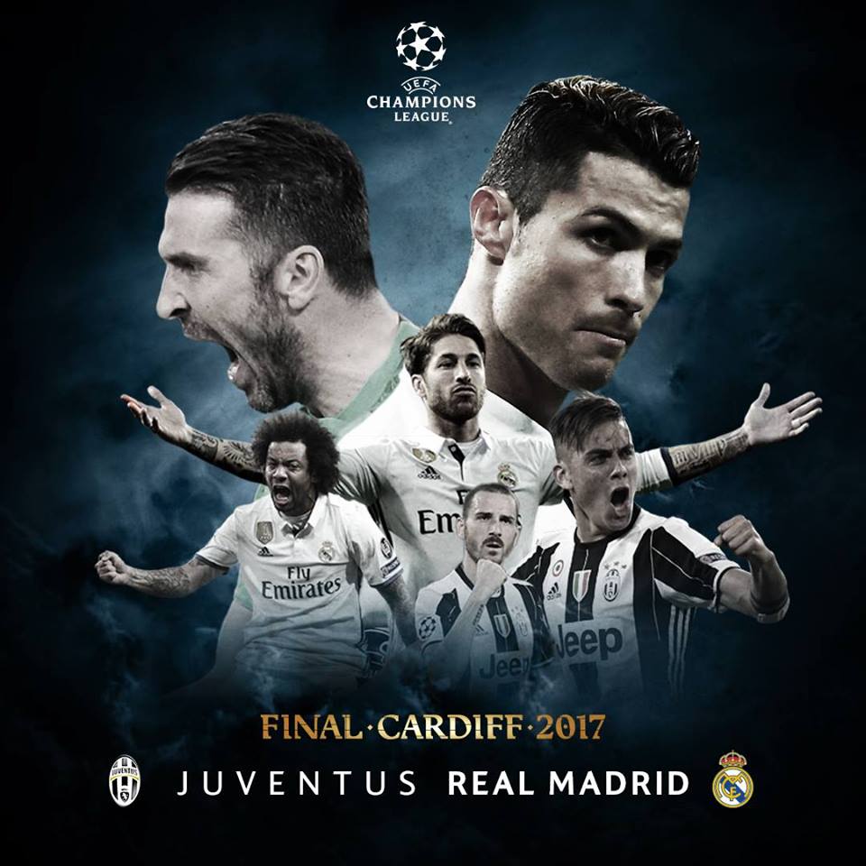 CHAMPIONS- É hoje! Juventus e Real Madrid decidem título em final mais  equilibrada desde de 2007 ~ Toró Tático