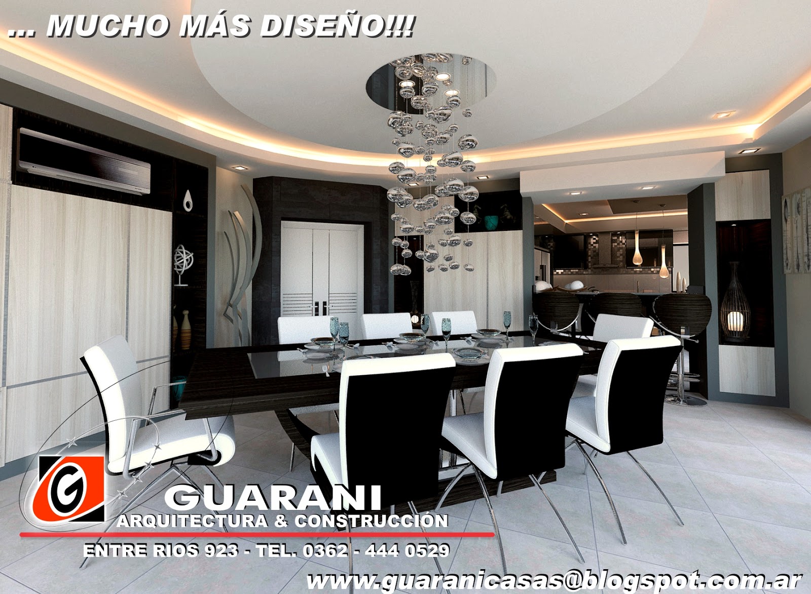 ARQUITECTURA Y CONSTRUCCION: DISEÑO DE INTERIOR - COMEDOR - CASA NUEVA