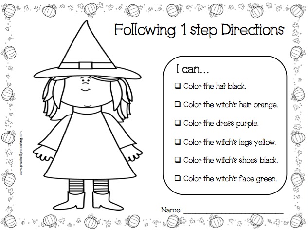 Best Following Directions Coloring Sheets | Armstrong Blog