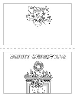 New donna blog: Auguri di Natale: biglietti da colorare