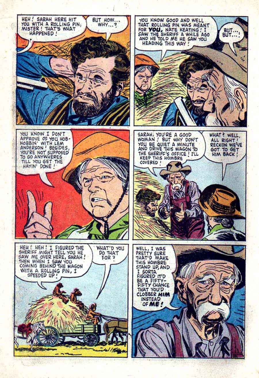 Alex Toth silver age dell western 1960s comic book page - Wyatt Earp v2 #10