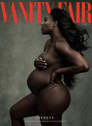 04 Photos: Serena Williams poses nude on the cover of Vanity Fair in her first pregnancy shoot, reveals how she met her fiance