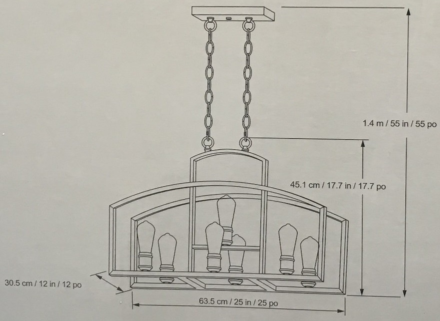 Design Solutions International 7 Light LED Chandelier Costco Weekender