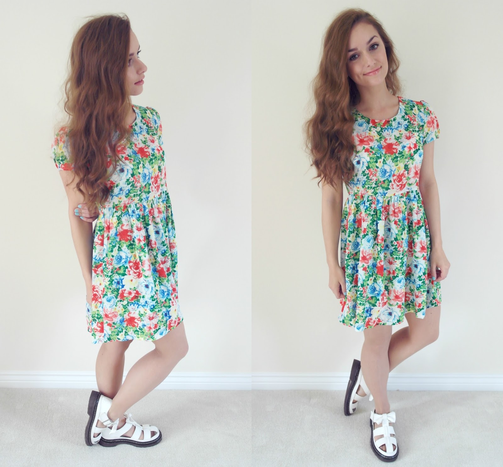 OOTD | Floral Tea Dress - Thumbelina Lillie