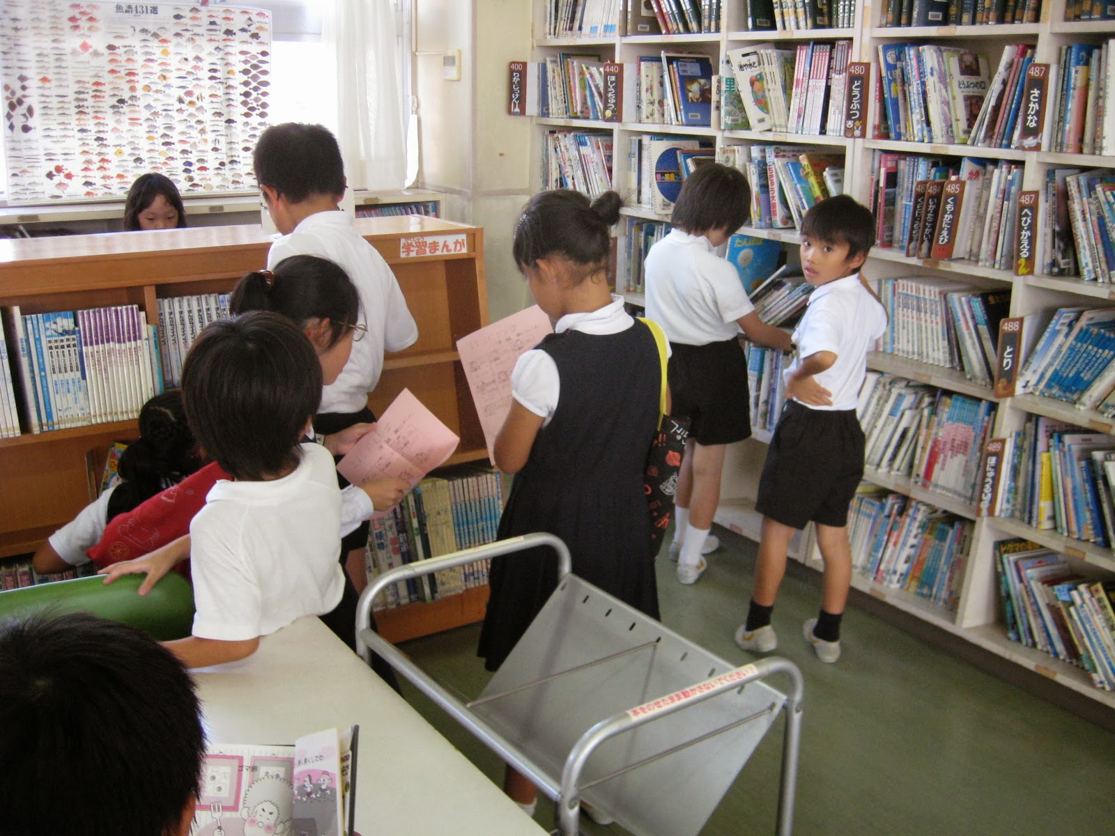伊島小学校の楽しい図書館