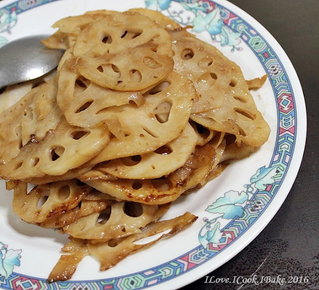I Love. I Cook. I Bake. Stir Fry Lotus Root Japanese Style