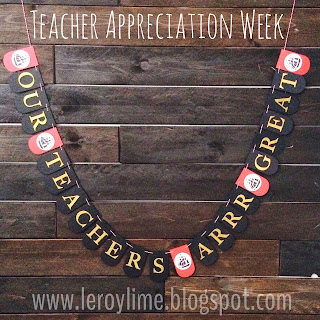 Teacher Gift - Teacher Appreciation - Pirate Banner