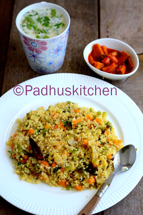 Bulgur Wheat Upma Bulgur Wheat Upma