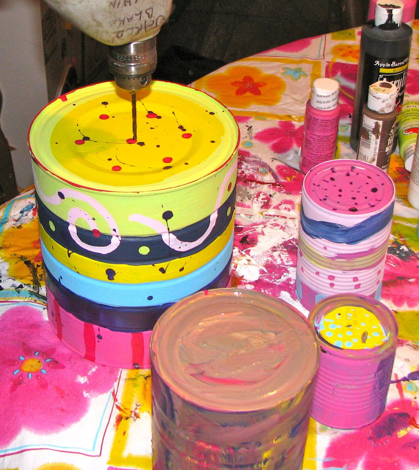 JeNNspeak Recyle Project Tin Can Wind Chime