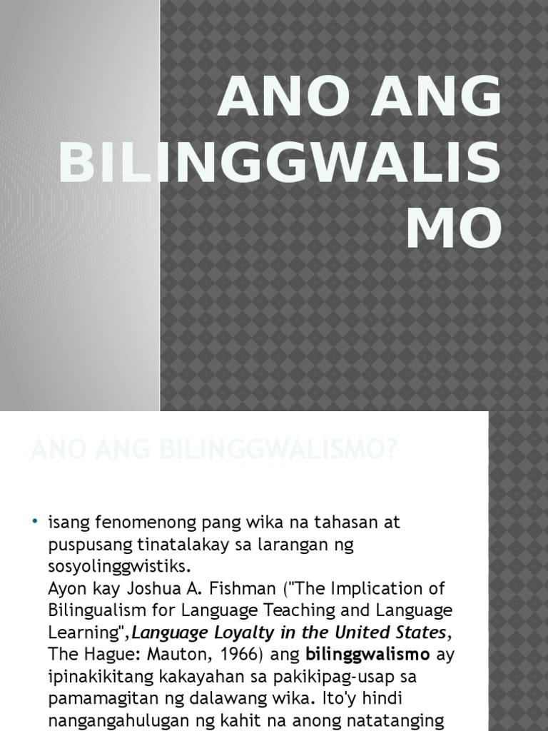 bilinggwalismo - philippin news collections