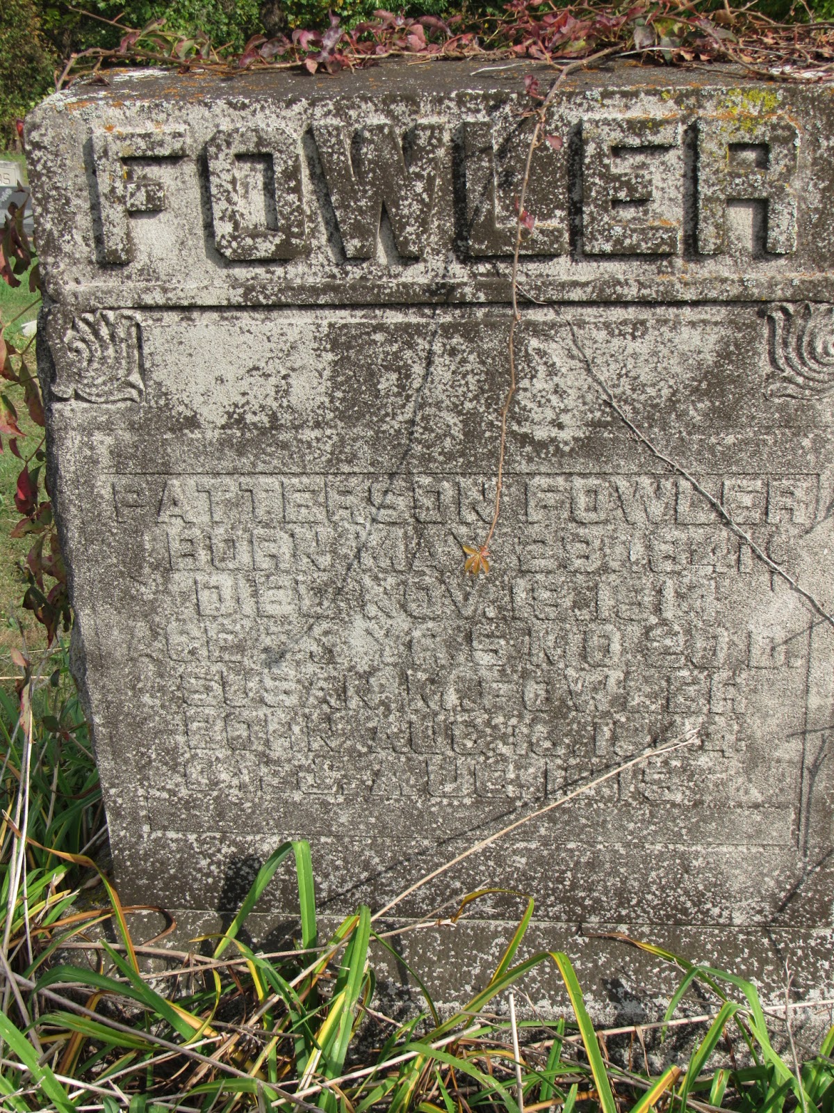 A Walk Through The Tombstones Greene County Chapel Cemetery