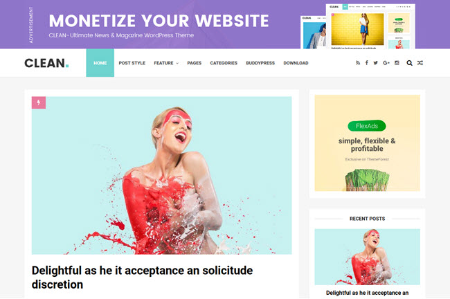 Clean - Responsive Blogger Template