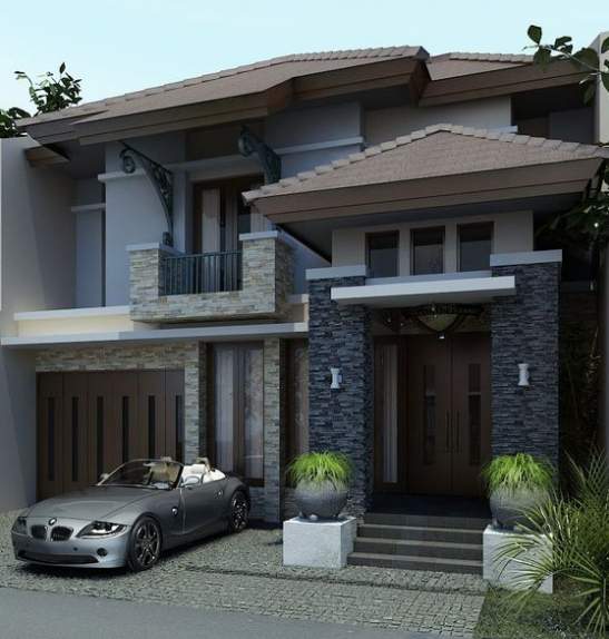 77 Motif Batu Alam Untuk Tiang Teras Rumah Minimalis Batu Alam